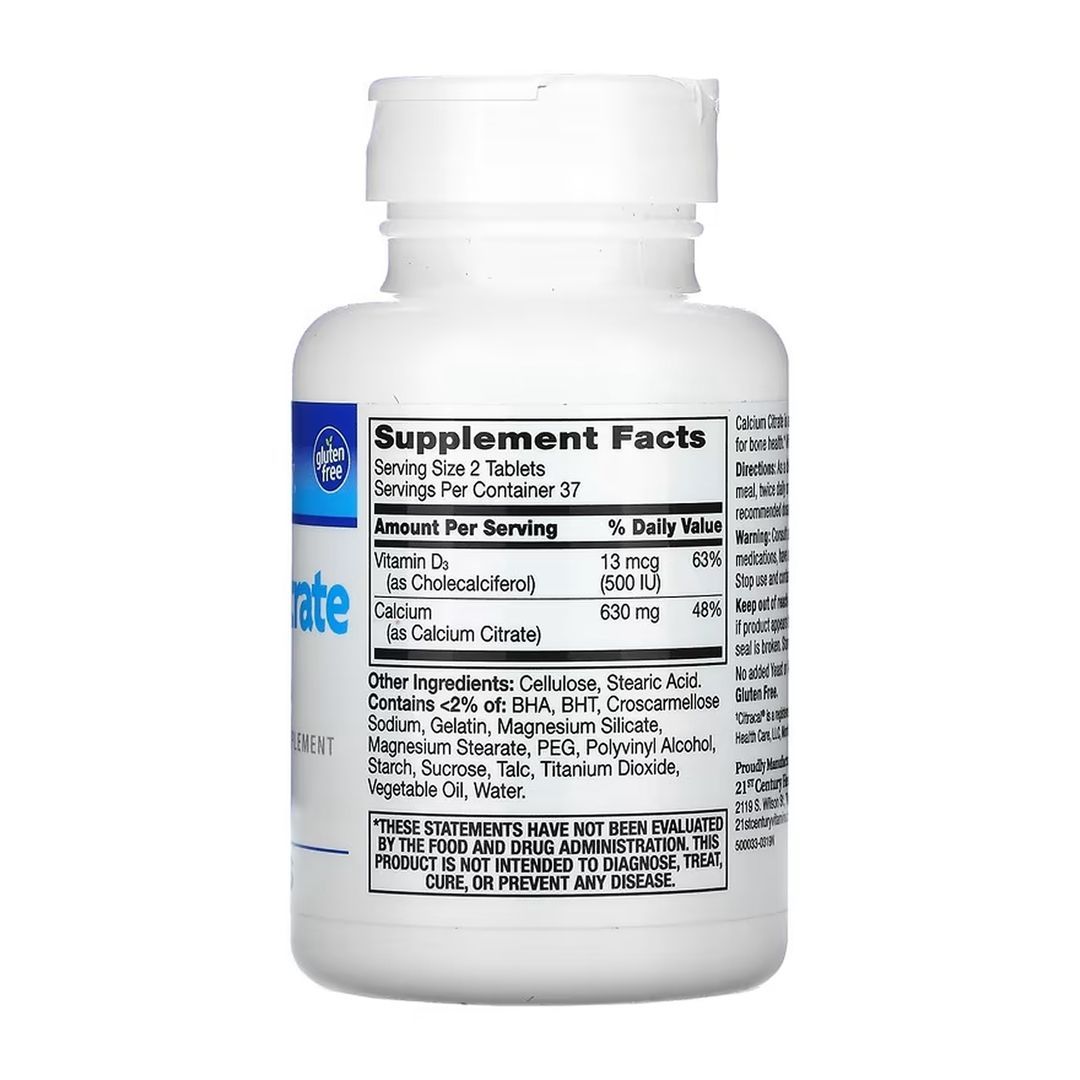 Calcium Citrate + D3 - 75 tabs